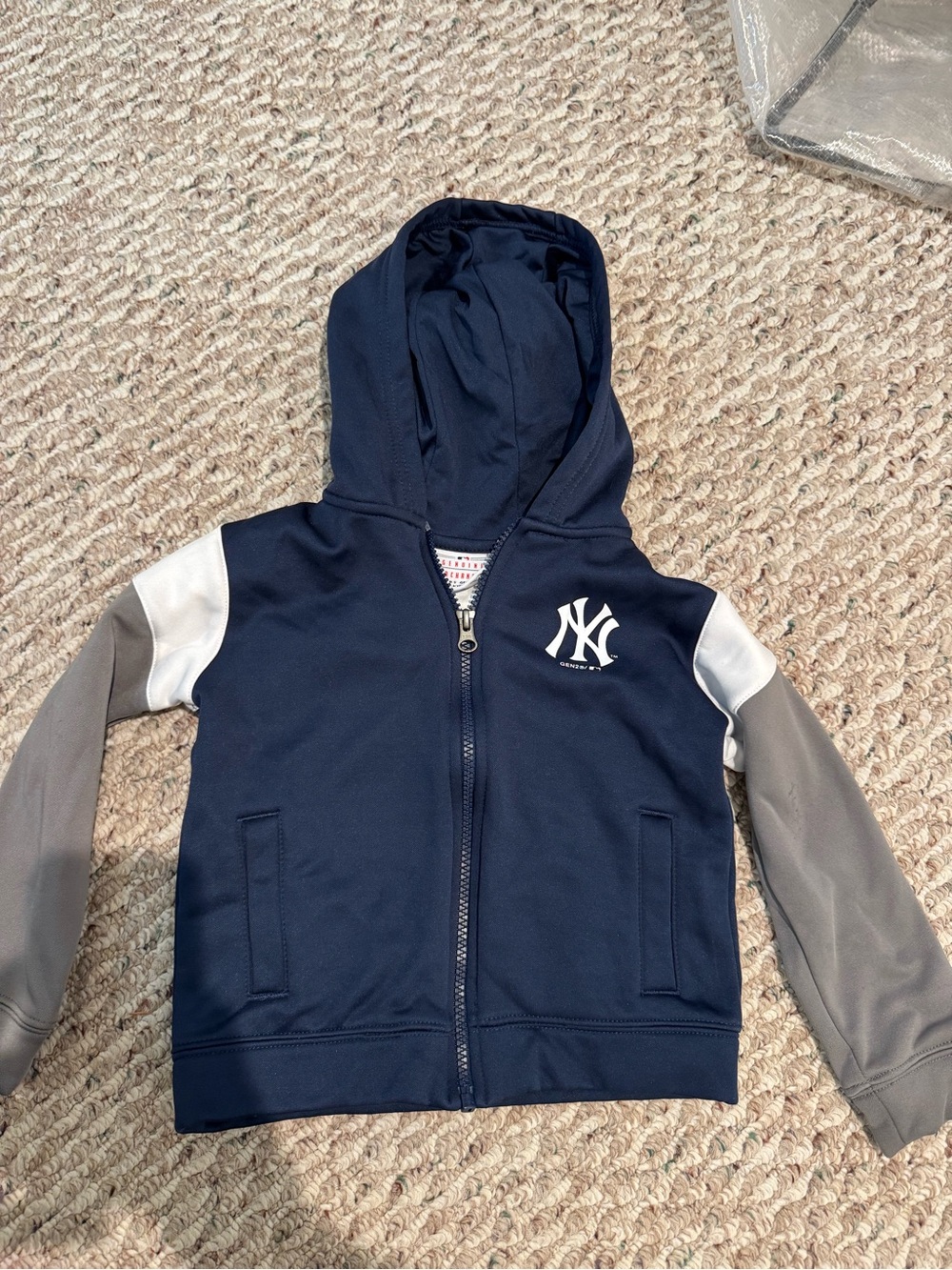 New York Yankees Kids Navy Hooded Zip Sweatshirt